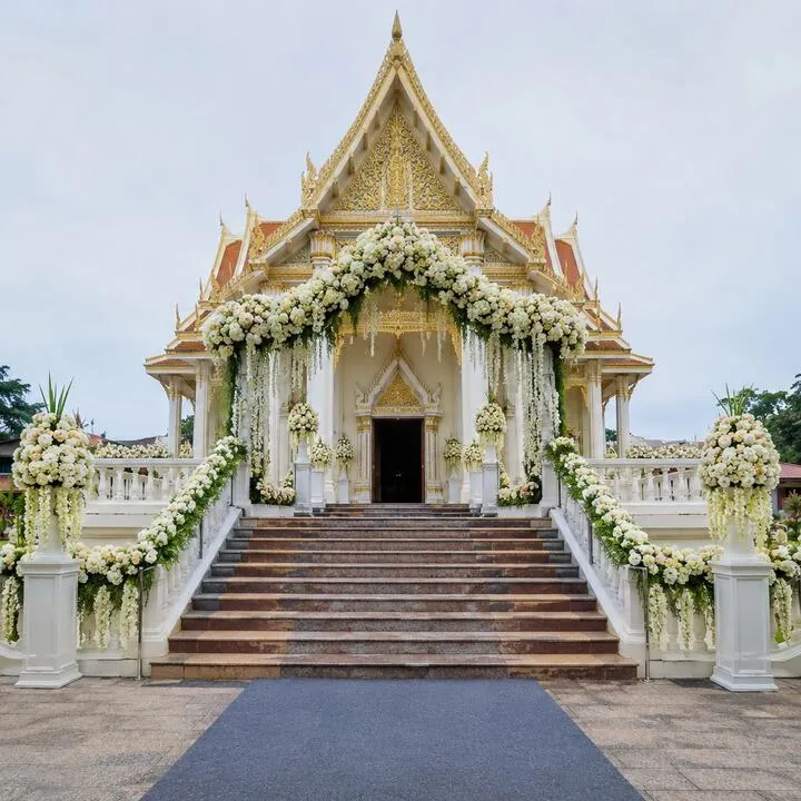 ดอกไม้เมรุ ประดับซุ้มเมรุ วันฌาปนกิจ กรุงเทพ